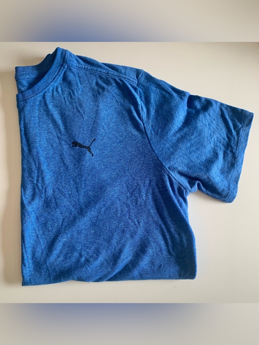 Men’s Puma Logo Short Sleeve Tee Blue